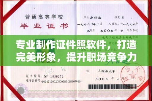 灵丘专业制作证件照软件，打造完美形象，提升职场竞争力